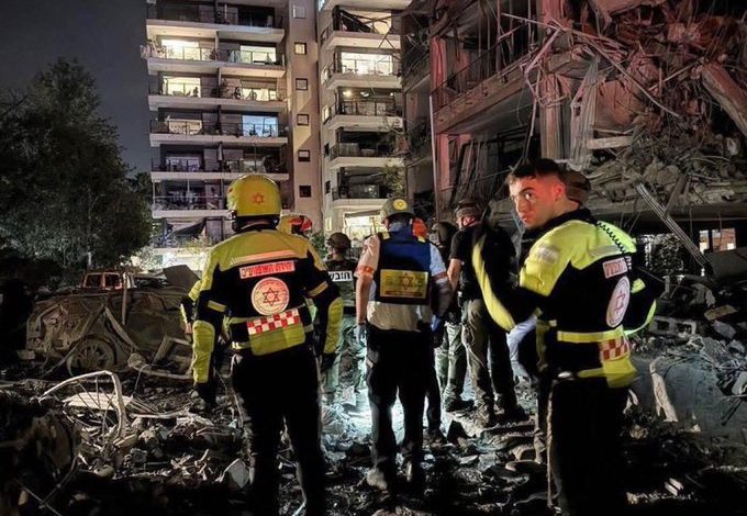 دمار غير مسبوق في تل أبيب جراء القصف من إيران 1 دمار غير مسبوق في تل أبيب