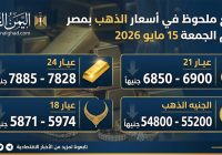 الذهب عيار 21 سعره 6850 من أسعار الذهب اليوم في مصر 2 يونيو 2026 في مصر