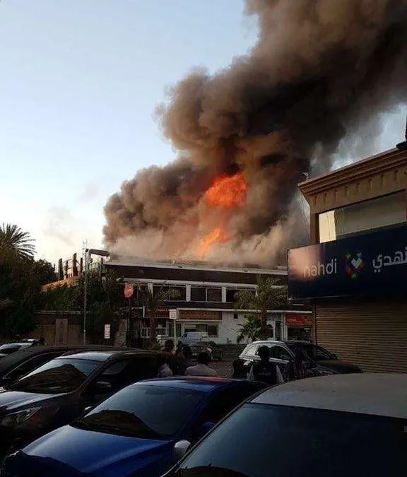 صور حريق جده اليوم الأحد 13 شعبان 1439هـ في مركز حماده | alyemenalghad.news