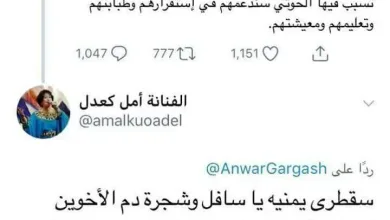 31949212 www.alyemenalghad.com 975804354764210176 n jpg | ماذا ردت الفنانة امل كعدل على تغريدة الدكتور أنور قرقاش بخصوص جزيرة سقطرى