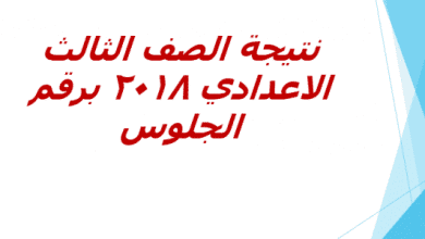 نتيجة الصف الثالث الاعدادي 2018 برقم الجلوس 728x300