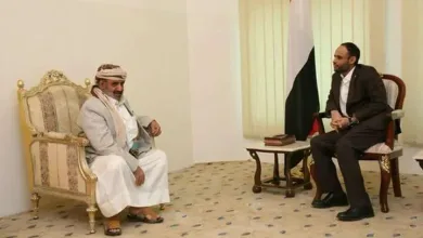 34601686 www.alyemenalghad.com 2883959750582599680 n jpg | مهدي المشاط ويحيي علي عايض في إجتماع