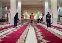 اجراء الإجراءات الاحترازية مسجد نمرة لاستقبال الحجاج