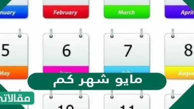 مايو شهر كم ؟ كم عدد أيام شهر مايو بالأيام 4 مايو شهر كم؟ - مقالاتي