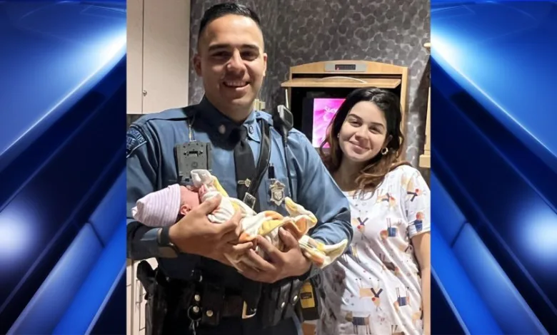 State Trooper escorts women in labor to hospital after traffic stop for speeding on I-91 1 State Trooper escorts women in labor to hospital after traffic stop for speeding on I-91