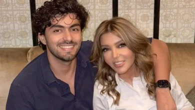 الفنانة سميرة سعيد مع إبنها شادي