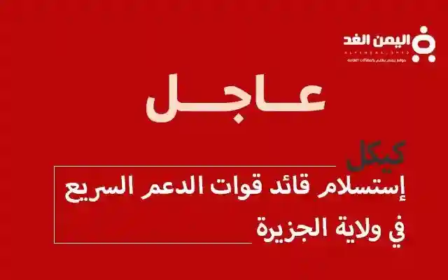 إستسلام كيكل من هو كيكل قائد قوات الدعم السريع في ولاية الجزيرة