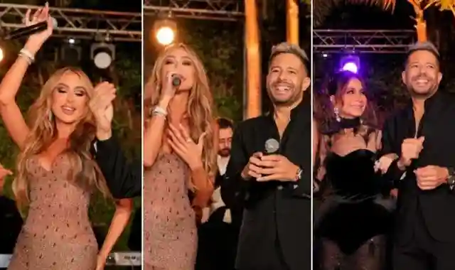 مايا دياب تتصدر الترند بسبب إطلالتها الجريئة في حفل زفاف ابنة بسمة وهبة