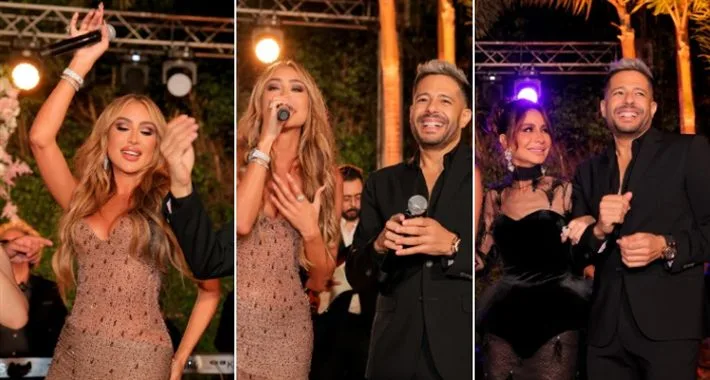 مايا دياب تتصدر الترند بسبب إطلالتها الجريئة في حفل زفاف ابنة بسمة وهبة 1 مايا دياب تتصدر الترند