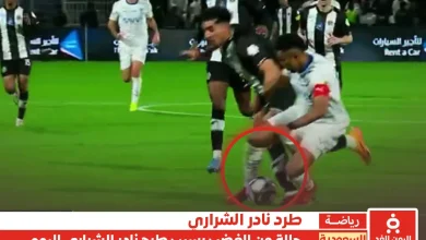 بعد طرد نادر الشراري من مباراة الشباب والهلال اليوم حالة من الغضب | alyemenalghad.news