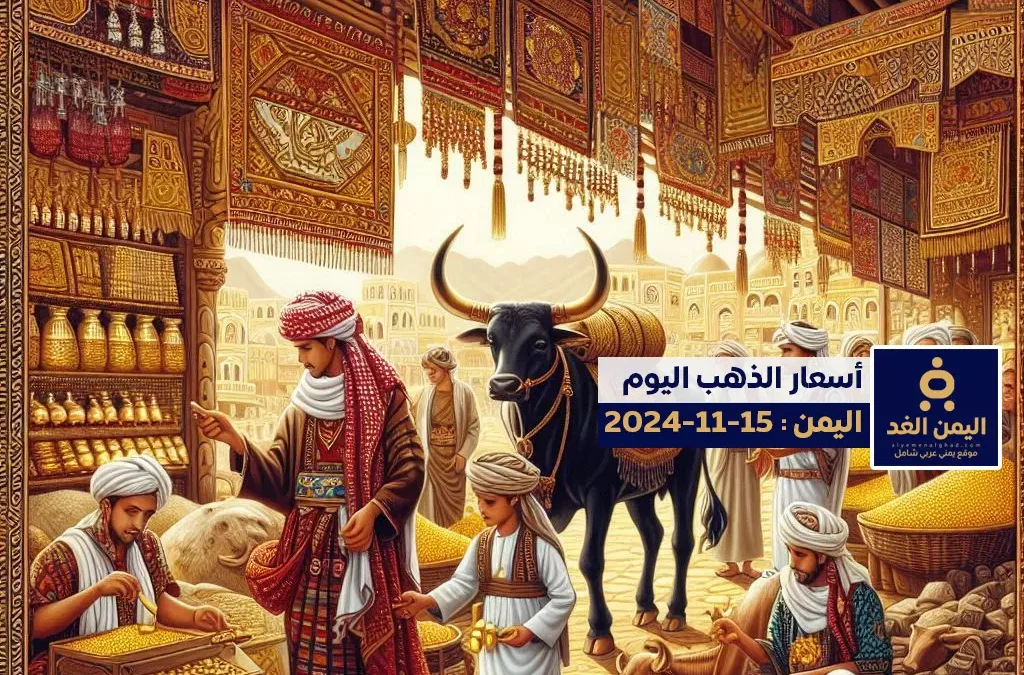 أسعار الذهب في اليمن 15-11-2024 سعر جرام الذهب اليوم عيار 21 الجمعة | alyemenalghad.news