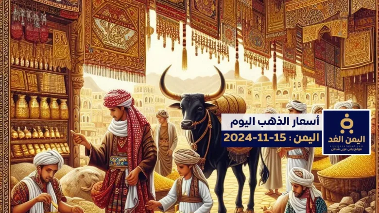 alyemenalghad.com Gold prices in Yemen | أسعار الذهب في اليمن 15-11-2024 سعر جرام الذهب اليوم عيار 21 الجمعة