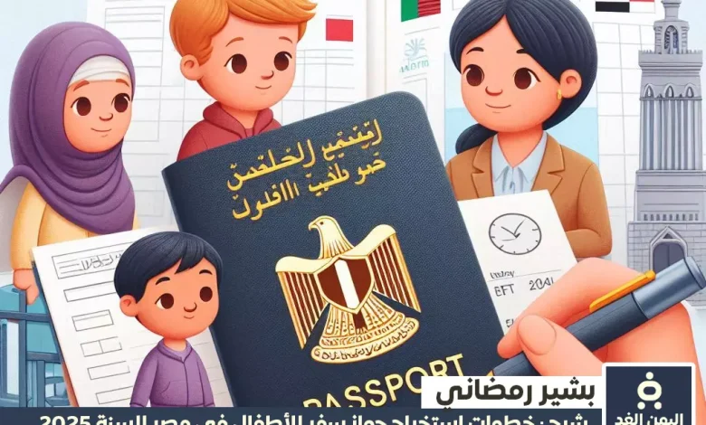 شرح خطوات استخراج جواز سفر للأطفال في مصر 2025 للمصريين والأجانب 1 استخراج جواز سفر للأطفال في مصر