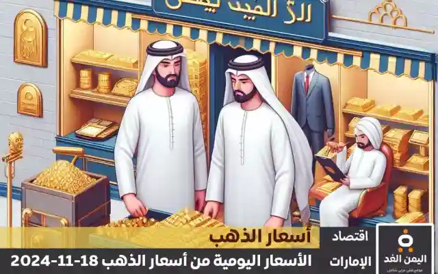 أسعار الذهب اليوم في الإمارات 18-11-2024 | سعر الجرام الذهب عيار 21