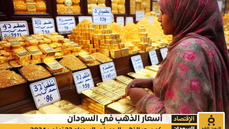 أسعار الذهب في السودان اليوم الجمعة 22 نوفمبر 2024