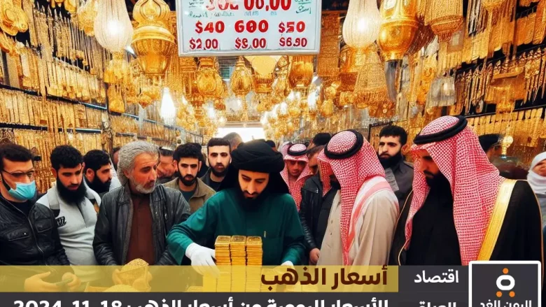 أسعار الذهب اليوم في العراق 18-11-2024 من سعر الجرام الذهب عيار 21 1 أسعار الذهب اليوم في العراق 18-11-2024