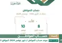 موعد صرف حساب المواطن لشهر جمادى الأول 1446 في السعودية