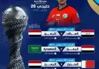 جدول مباريات اليمن و أسعار تذاكر مباريات خليجي زين 26 في الكويت