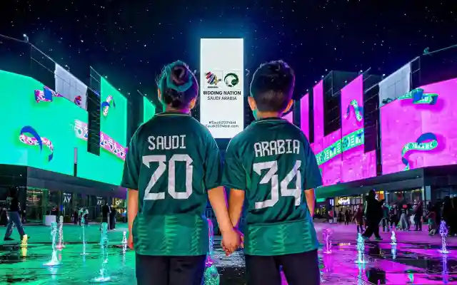 إحتفالات بفوز المملكة العربية السعودية استضافة كأس العالم 2034