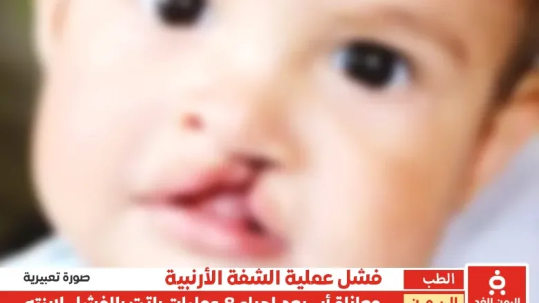 معاناة مواطن في عدن بسبب الفشل الطبي وإجراء 8 عمليات فاشلة لإبنته "الشفة الأرنبية" 1 معاناة مواطن في عدن بسبب الفشل الطبي وإجراء 8 عمليات فاشلة لإبنته "الشفة الأرنبية"