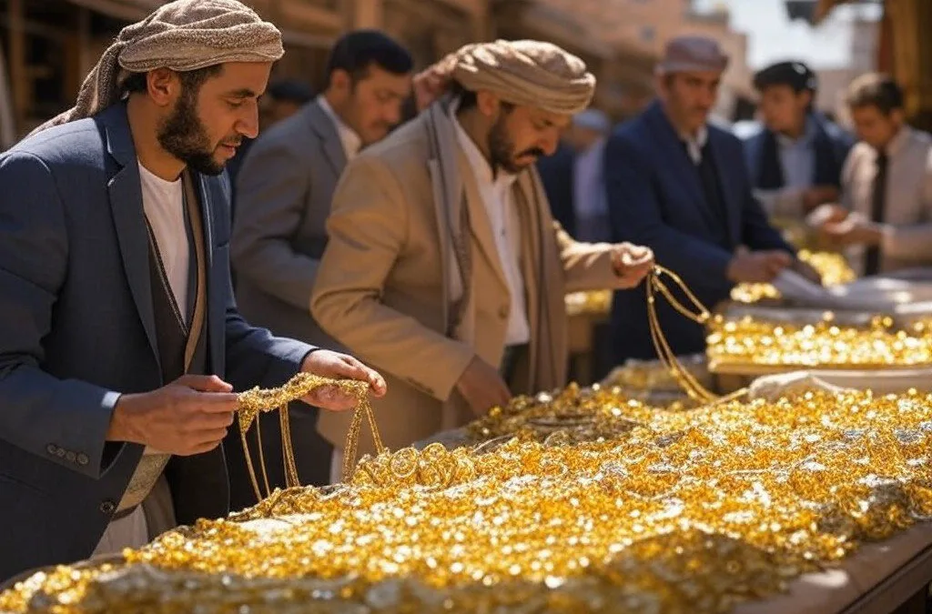 ارتفاع طفيف أسعار الذهب في اليمن 23 يناير 2025 صنعاء وكذلك عدن | alyemenalghad.news