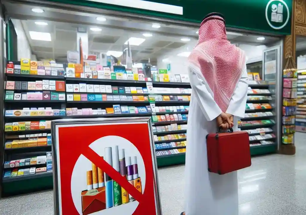 منع بيع منتجات التبغ في الأكشاك والبقالات في السعودية منع بيع الدخان