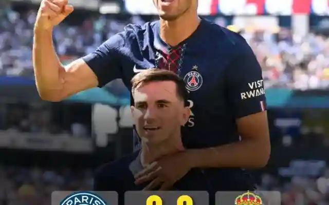 نتيجة مباراة باريس سان جيرمان وريال مدريد الشوط الأول 3:0 شوط مرعب