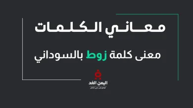 معنى كلمة زوط باللهجة السودانية