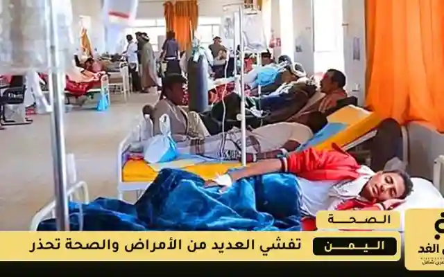 الصحة العالمية تُحذر من تفشي العديد من الأمراض في اليمن