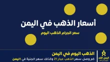 سعر الذهب اليوم في اليمن