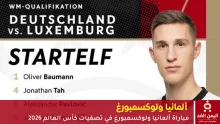 مباراة ألمانيا ولوكسمبورغ