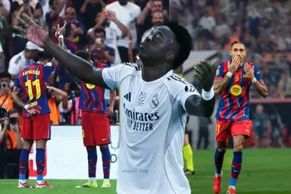 أهداف الشوط الأول برشلونة ضد ريال مدريد 2026