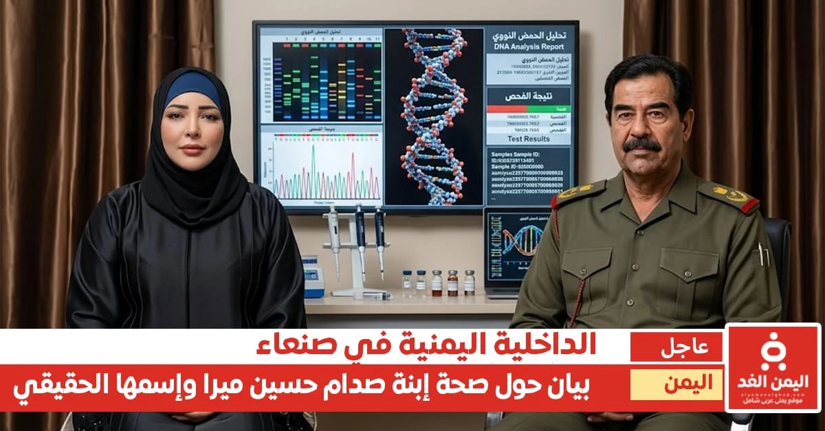وزارة الداخلية في صنعاء تكشف هوية ميرا صدام حسين الحقيقية.. الاسم الكامل والجنسية