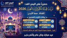 تردد قناة سما الأردن